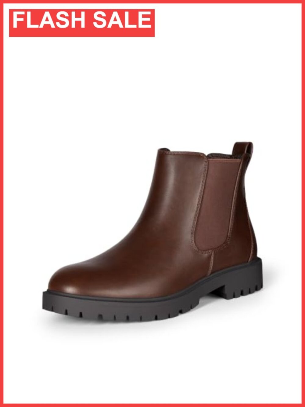 Dream Pairs Chelsea Ankle Boots Faux Leather Heeled Women's